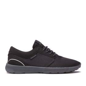 Supra Mens HAMMER RUN Black/3m Low Top Shoes | CA-73454